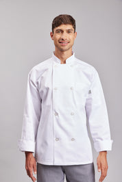 Chaqueta Prime Chef Unisex Boston Blanca