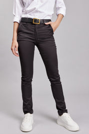 Pantalón Casual Slim Negro Mujer