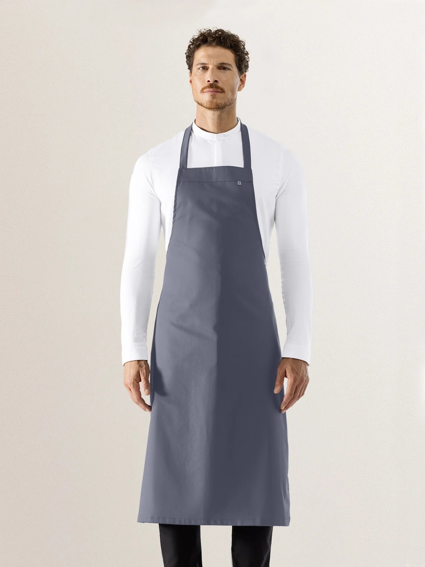 Delantal Pechera Le Nouveau Chef Denver Gris