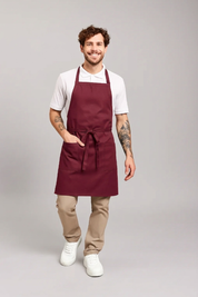 Delantal Pechera Prime Chef Gladstone Burgundy