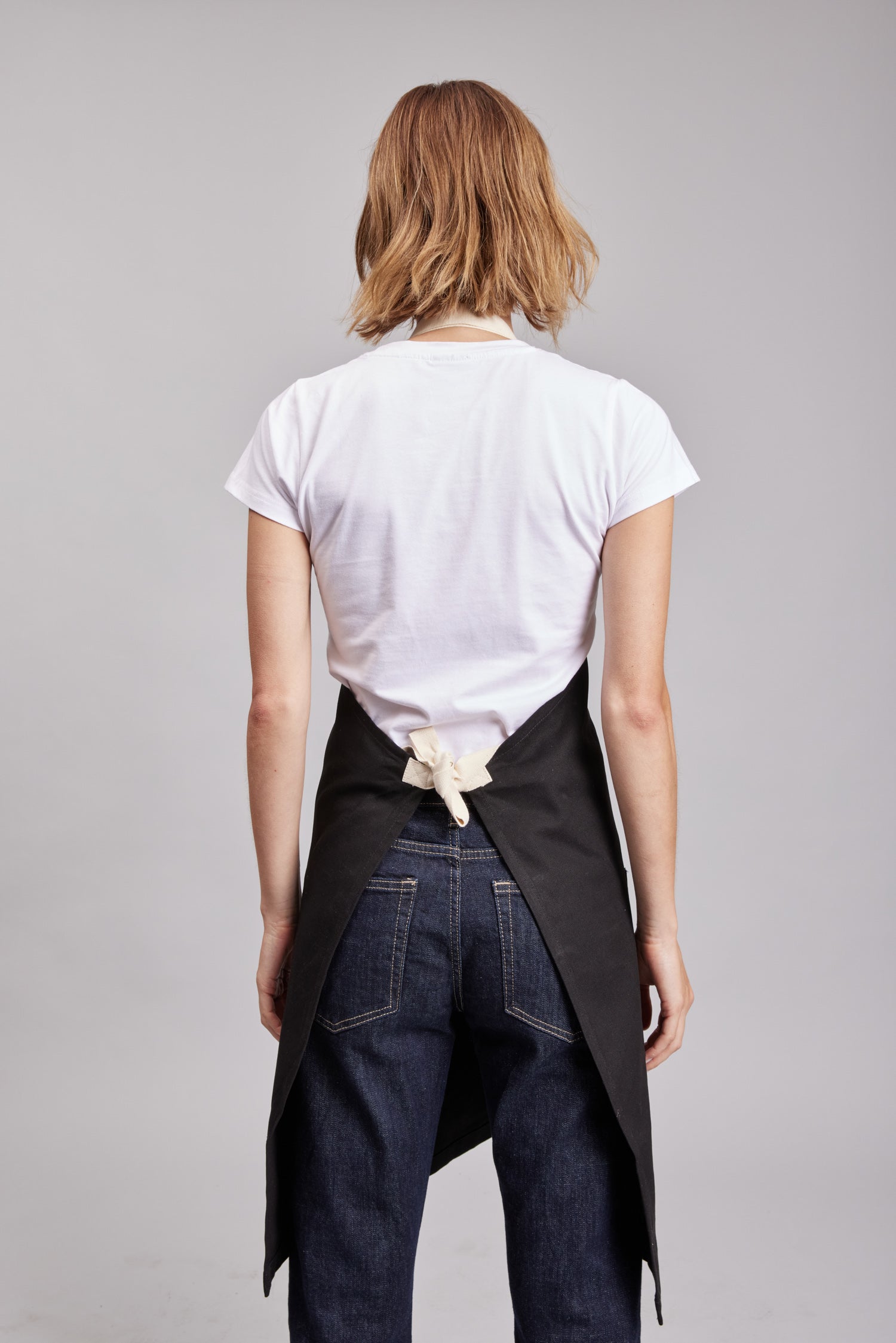 Delantal Pechera Bicolor Prime Chef Melbourne Negro