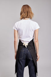 Delantal Pechera Bicolor Prime Chef Melbourne Negro