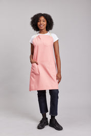 Delantal Pechera Bicolor Prime Chef Melbourne Rosado Coral