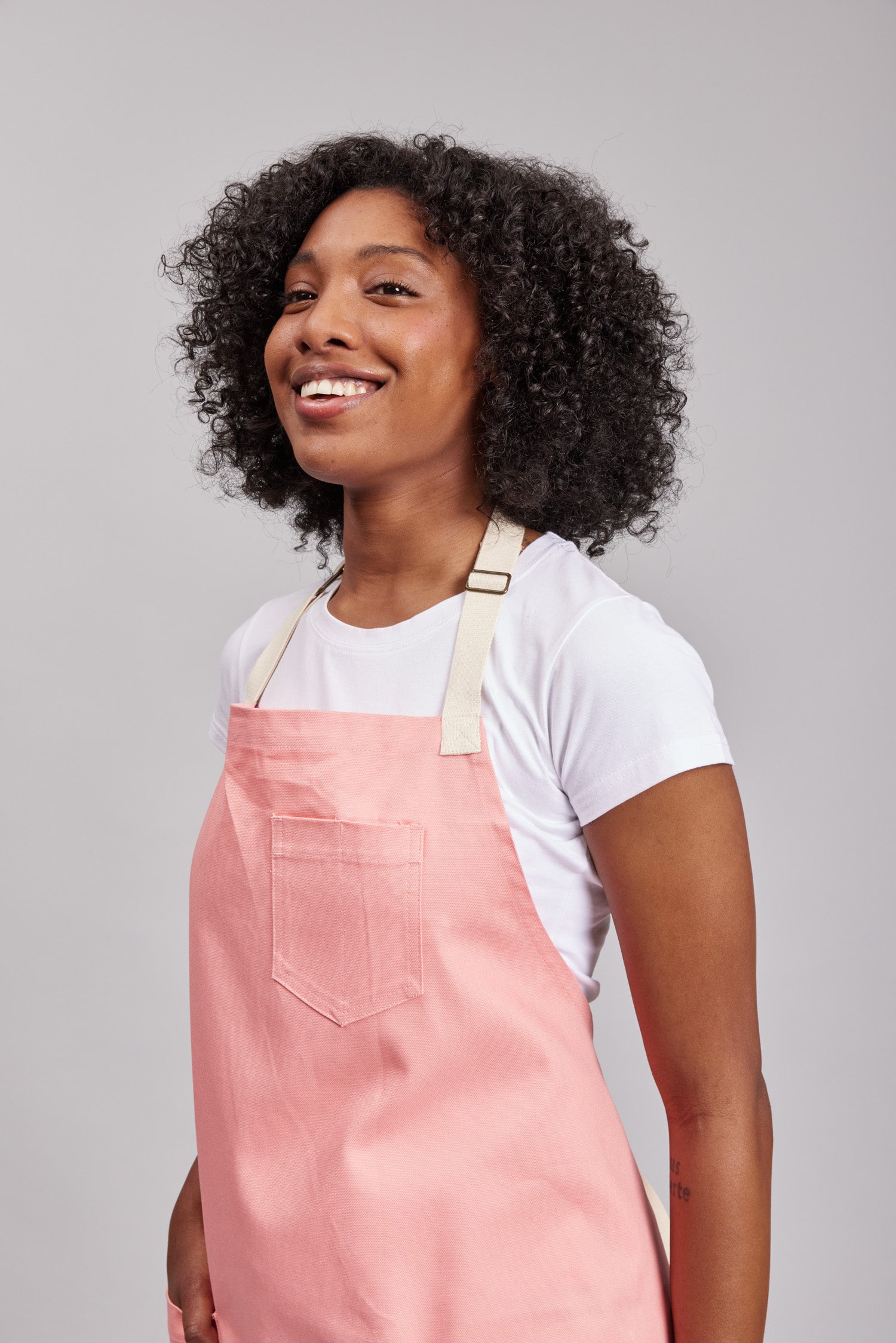 Delantal Pechera Bicolor Prime Chef Melbourne Rosado Coral
