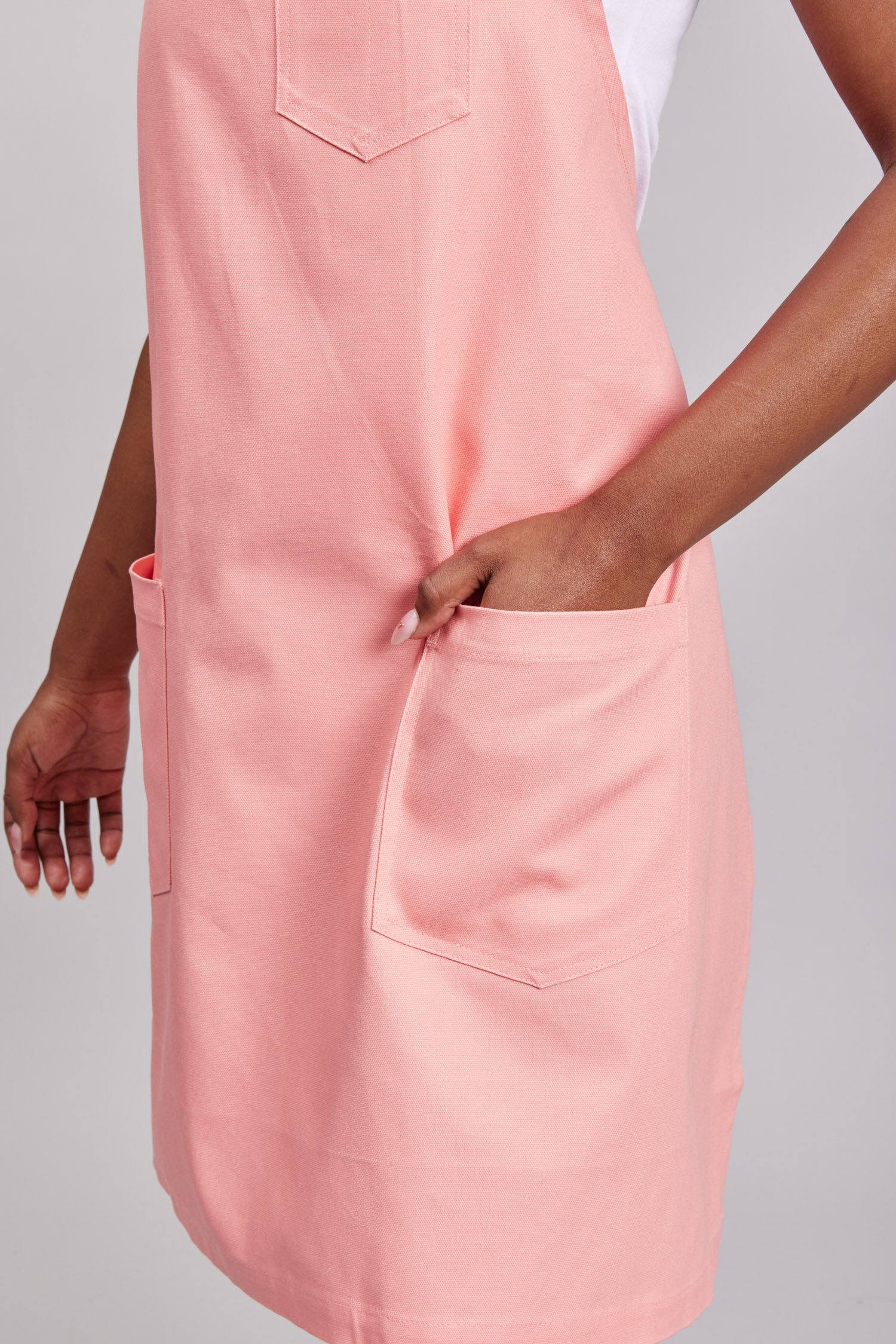 Delantal Pechera Bicolor Prime Chef Melbourne Rosado Coral