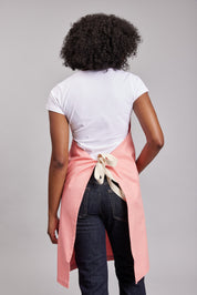 Delantal Pechera Bicolor Prime Chef Melbourne Rosado Coral