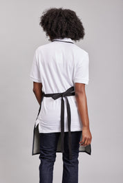 Delantal Pechera Bicolor Prime Chef Hobart Black Cat Denim