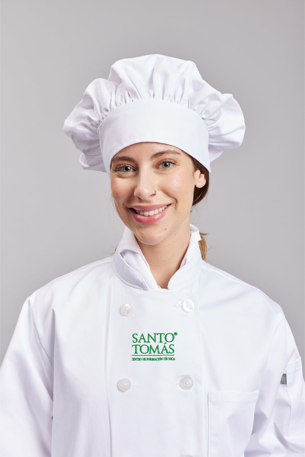 Set Uniforme Estudiante Cocina Universidad Santo Tomás Clásico Mujer